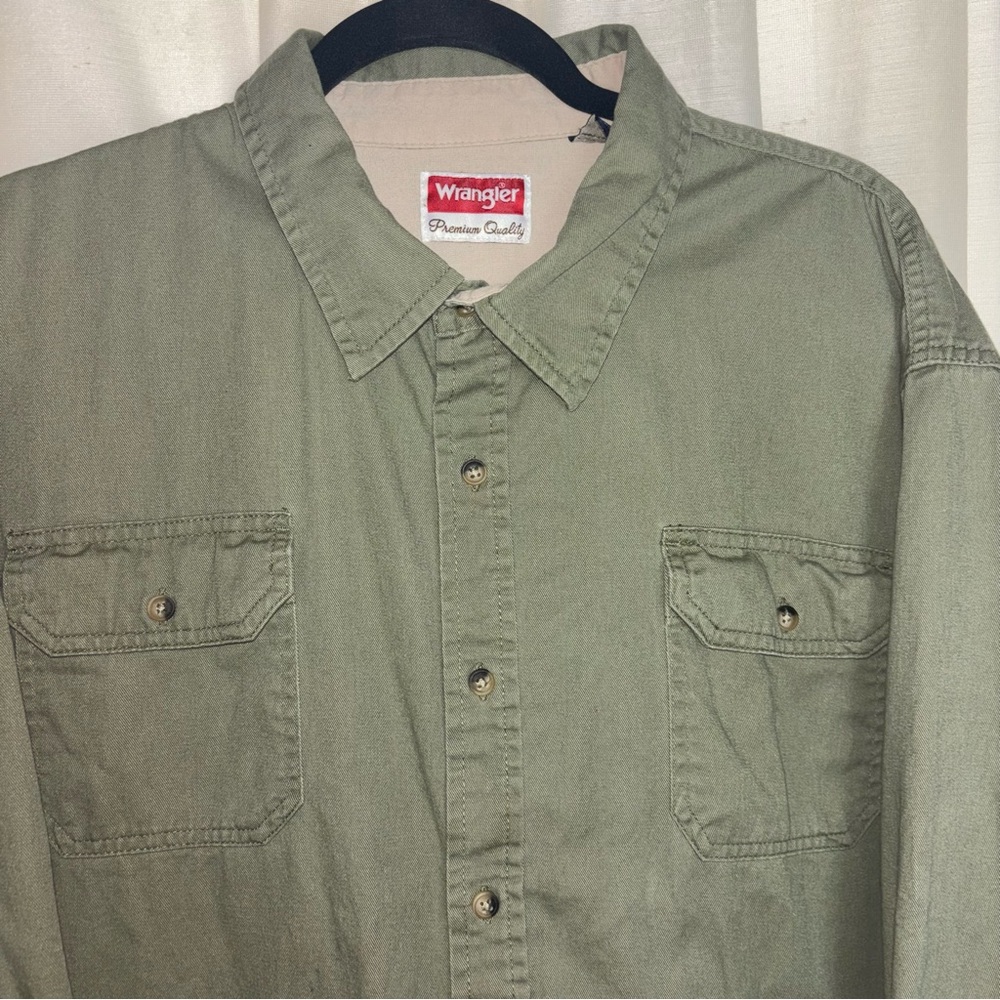 Wrangler Premium Authentics Work Button Down Shirt - image 2